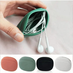 Silicone Cell Phone Cable Bag Data Cable Storage Box Travel Earphone Wire Key U Drive USB Rating Org