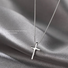 925 Sterling Silver Cross Necklace | Elegant Women's Pendant Jewelry alternate view