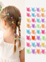 Macaron Color Flower Hair Clips Tiny Claw Clips Sweet Hairpins for Children Girls Fashion Hair Accessories