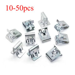10-50PCS Metal Retainer Clip Car Center Console Metal Fixing Clips DVD Base Interior Buckle U Iron C