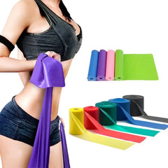 Yoga Tension Sheet | Elastic Resistance Band for Pilates and Stretching close-up view