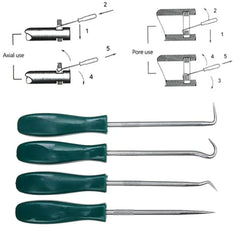 4Pcs Oil Seal Screwdrivers Set Car Auto Vehicle Pick Hooks For Garages General-Plumbe alternate view