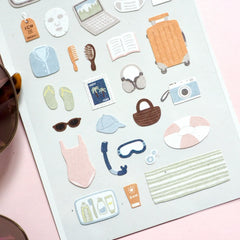 Korean Import Suatelier Happy Journey Paper Stickers | Scrapbooking DIY Journal Stati alternate view