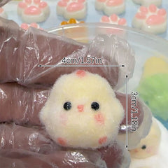 2pcs Miniature Slow Rebound Relief Squeeze Toys Sticky TPR Mini Chick Stress Relief New Fidget Toy
