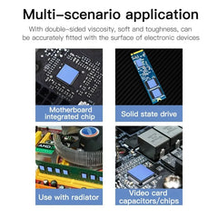 100 Pcs Thermal Insulating Silicone Sheets | High Temperature Repair Mat for Motherboard detail view
