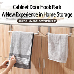 Stainless Steel Towel Rack | Kitchen and Bathroom Under Sink Organizer close-up view