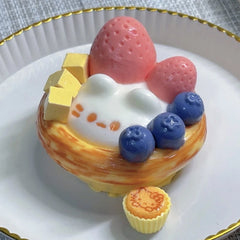 Red Apple Strawberry Egg Tart Strawberry Cream Bar Stress Relief Toy Sensory Toy For Kid detail view