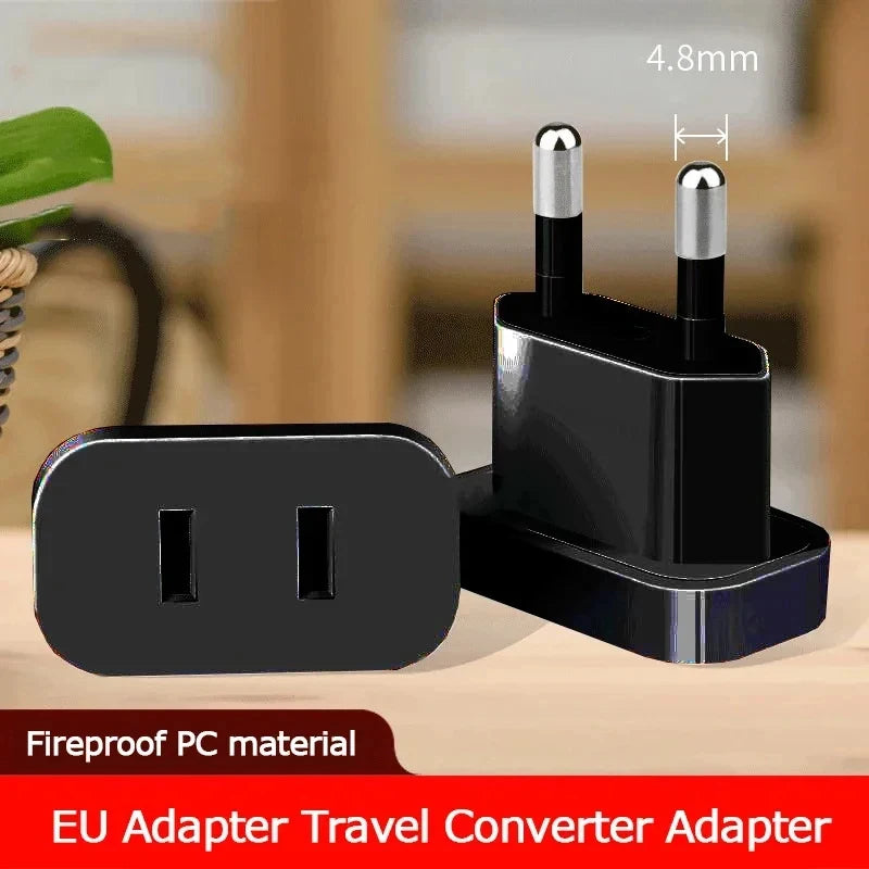 To Euro Europe Plug Converter Travel Adapter Power Converter Outlet