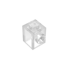Gobricks GDS-635 BRICK 1X1 W. 1 KNOB | Single Side Bump Building Block Compatible with L detail view