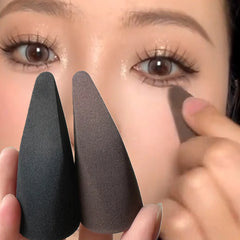 Pointed Tip Makeup Sponge Puff Finger Tongue Shape Foundation Sponge Concealer Brightening Under Eye