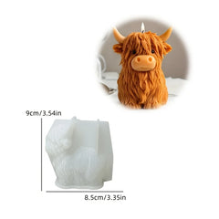 Silicone Mold Animal-Shaped Scented Candle Plaster Cement Mold Christmas detail view