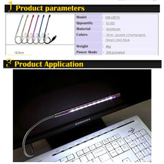 5V LED Book Light Flexible Reading Lamp | Portable USB Desk Light for Bedroom Decor and detail view