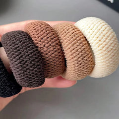 5/10 Mix Color High Elasticity Thickened Versatile Simple Scrunchies Hair-Friendly Rando detail view