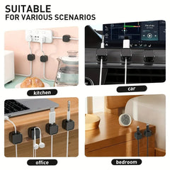 1/3/6/12PCS Magnetic Cable Organizer Clip Cord Holder Adhesive Wire Keeper Organizer alternate view