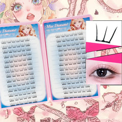 Large Capacity Korean Style Eyelashes Clusters | Dense DIY Mink Lashes for Eye Enlargement