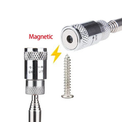 Telescopic Magnetic Pickup Tool | Extendable Magnet Rod for Dropped Screws and Bolts close-up view