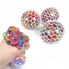 6cm Kids Exotic Pinch The Rainbow Bead Pressure Reducing Ball Vent Ball Decompression close-up view