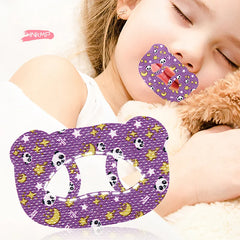Cartoon Bear Anti-Snoring Mouth Patches for Kids | Safe Nose Breathing Sleep Aid alternate view