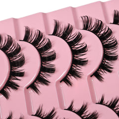 10 Pairs Messy Fluffy Russian False Eyelashes DD Deep Curl Hybrid Faux Mink Volume St alternate view