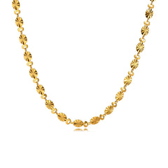 Daisy Chain Necklace Women, Stainless Steel Flower Shape Collar Fashion New 2022
