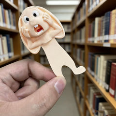 Exclusive New Product - Funny Screaming Rabbit 3D Bookmark, Creative Animal Page Clip, close-up view