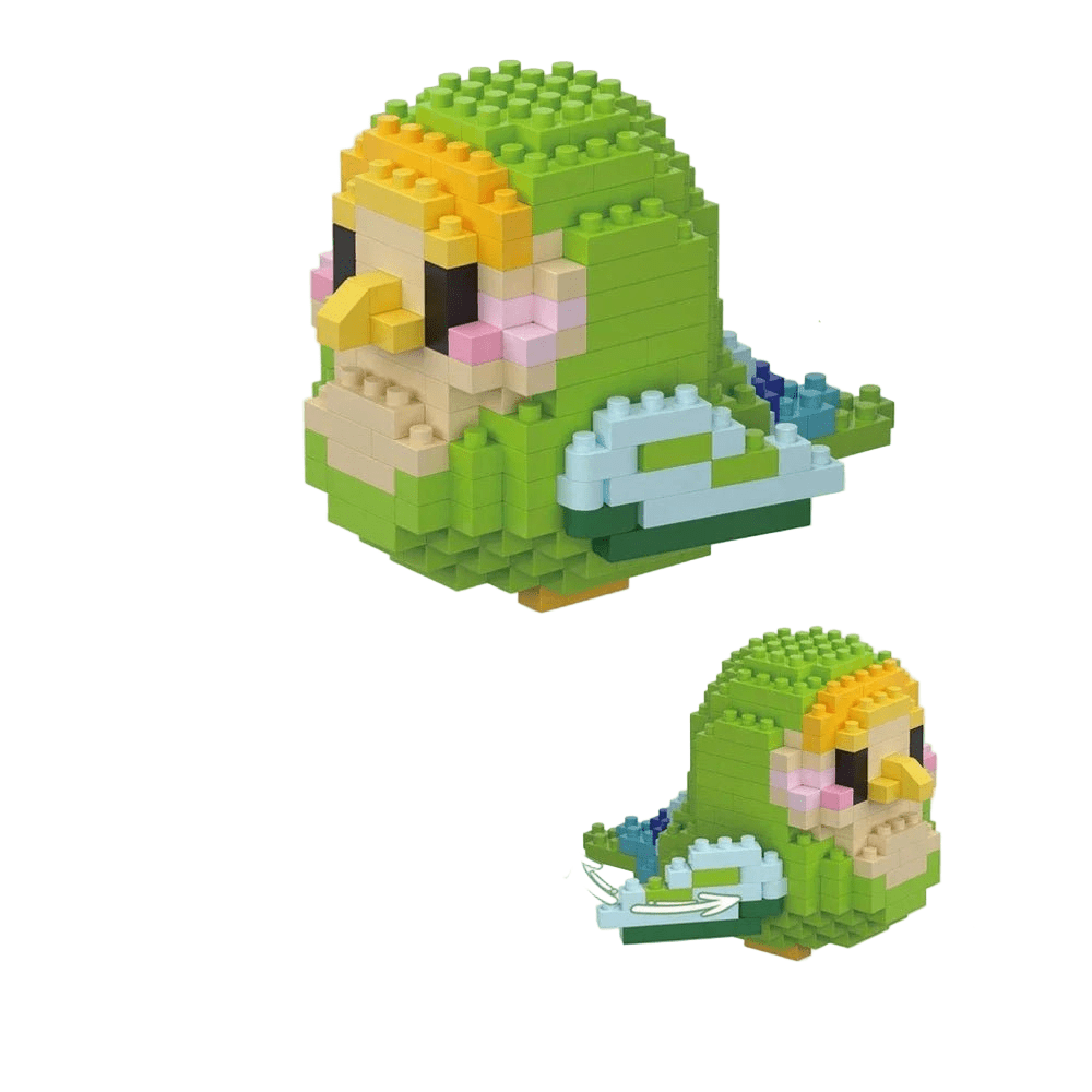 BUILT Colorful Parrot Micro Mini Building Blocks – Educational DIY Toy - Onlytenbucks.com