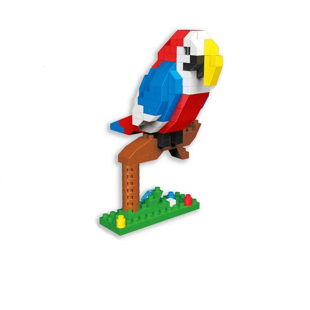 BUILT Colorful Parrot Micro Mini Building Blocks – Educational DIY Toy - Onlytenbucks.com
