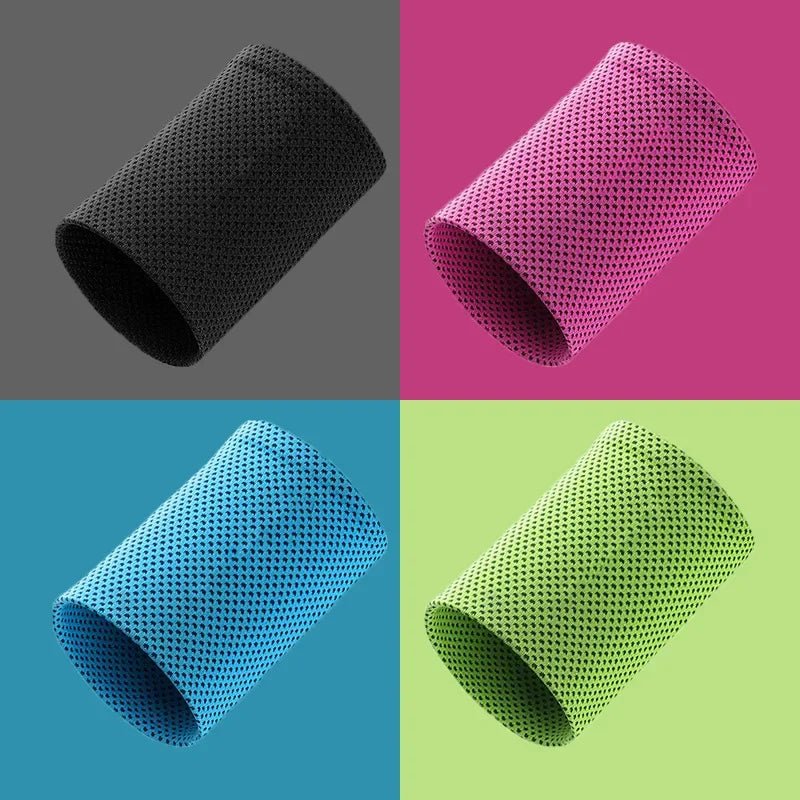 Cold - Sensing Sports Wristbands – Ice Silk Cooling Sweatbands - Onlytenbucks.com
