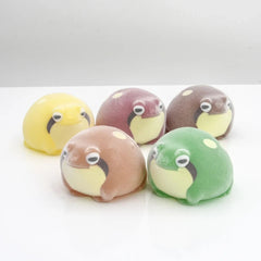 TOY Flocking Frog Gashapon Capsule Toys – Mini Squishy Figurines - Onlytenbucks.com