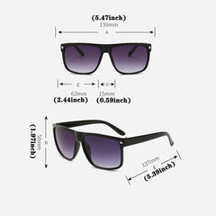 Men’s Classic Square Sunglasses – Vintage Style with Mirror UV400 Lenses - Onlytenbucks.com