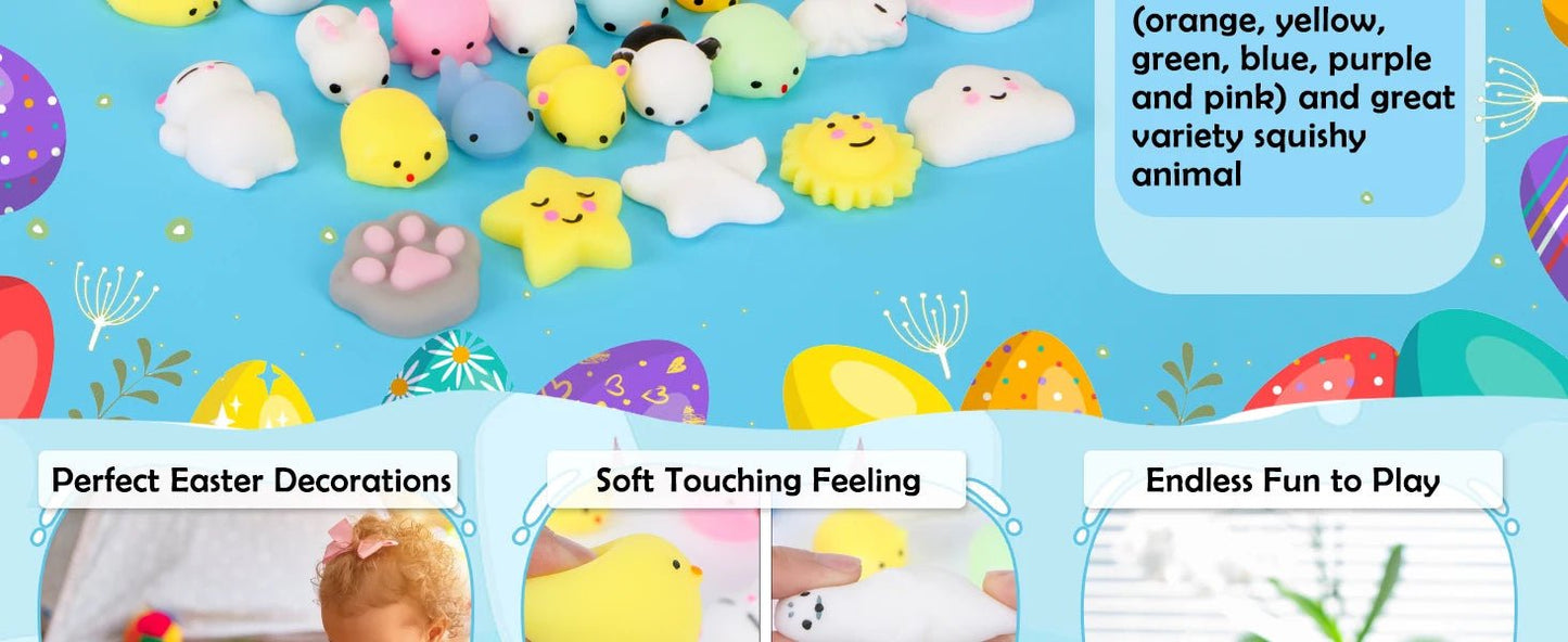 Mochi Squishy Toy Filled Easter Eggs – Animal Stress Relief Toys - Onlytenbucks.com