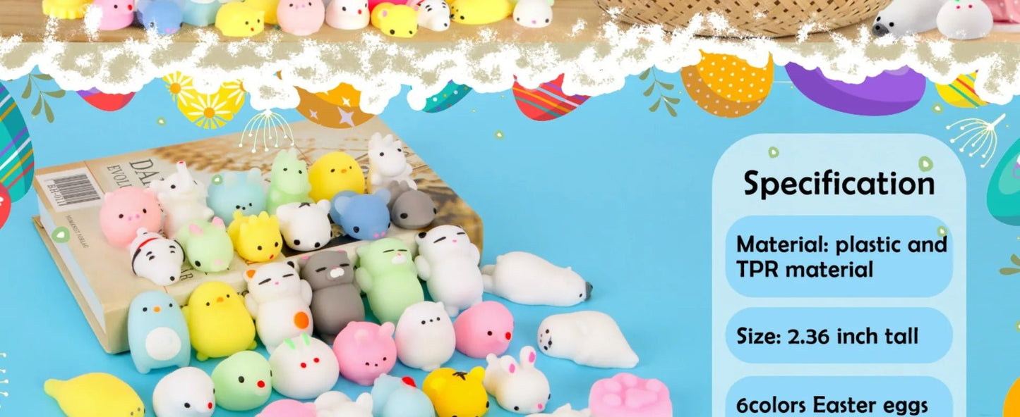 Mochi Squishy Toy Filled Easter Eggs – Animal Stress Relief Toys - Onlytenbucks.com