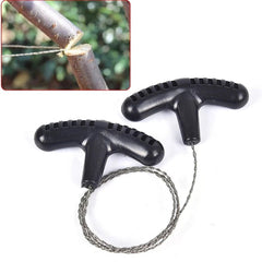 Portable Stainless Steel Wire Saw with Finger Handle Outdoor Camping Hiking Pocket Manual Cutting - Onlytenbucks.com