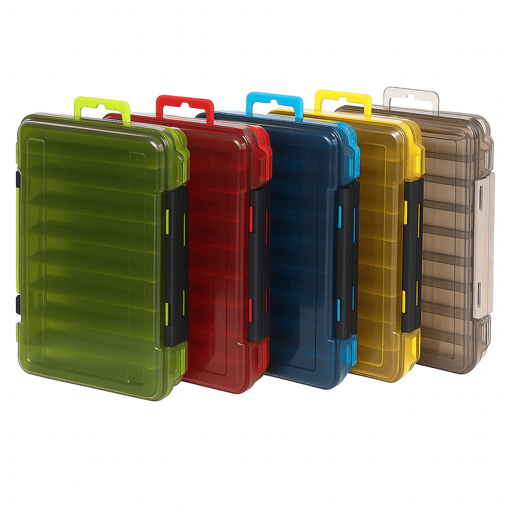 SAMOLLA Double-Sided Compact Tackle Box - Streamline Fishing with Durable, Versatile Organizer - Onlytenbucks.com