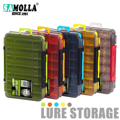 SAMOLLA Double-Sided Compact Tackle Box - Streamline Fishing with Durable, Versatile Organizer - Onlytenbucks.com