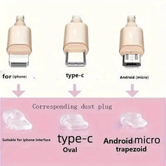 Simple Flowers Phone Dust Plug – Decorative Charging Port Pendant - Onlytenbucks.com