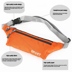 Waterproof Sports Waist Bag – Lightweight Chest & Shoulder Zip Pouch - Onlytenbucks.com
