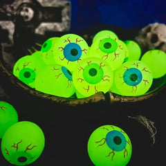 10 Piece Glow in the Dark Eyeball Bouncy Balls - Onlytenbucks.com