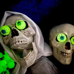 10 Piece Glow in the Dark Eyeball Bouncy Balls - Onlytenbucks.com
