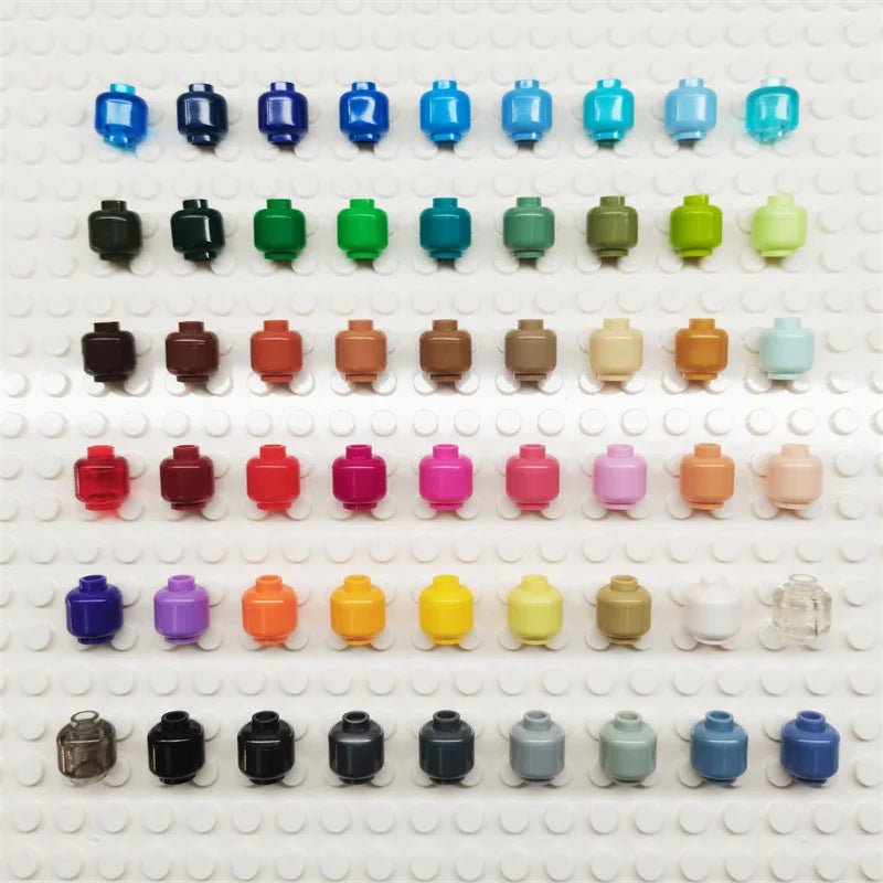 100pcs DIY MOC Building Block Heads (Lego - Compatible) - Onlytenbucks.com