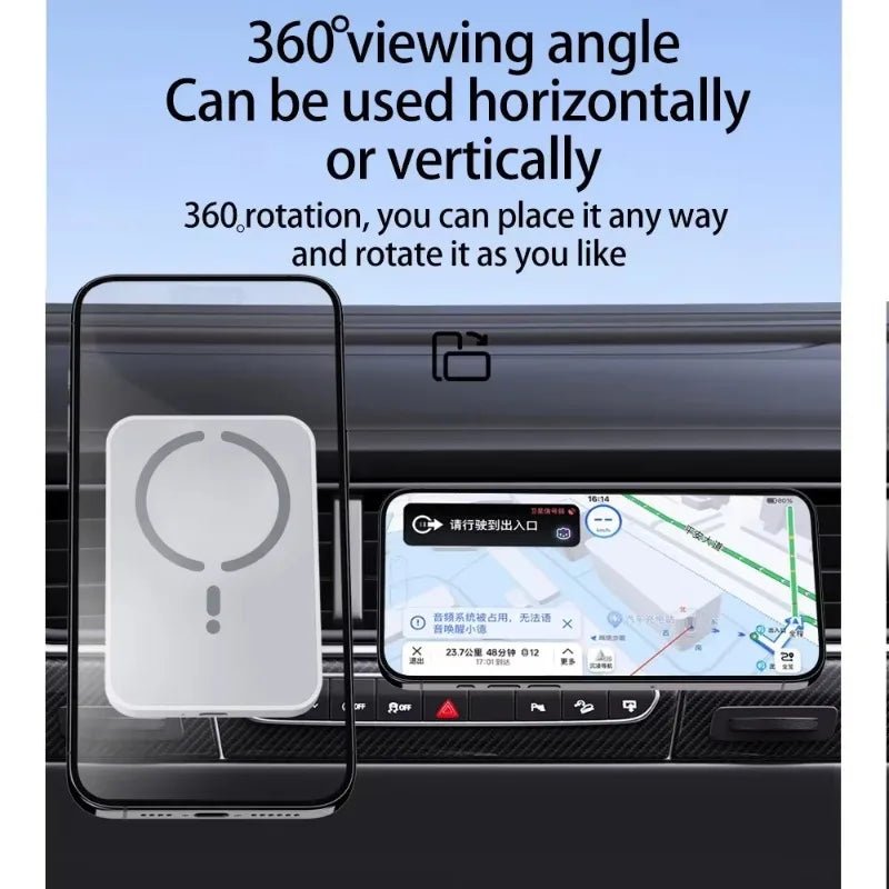 100W Magnetic Wireless Car Charger Air Vent Phone Holder - Onlytenbucks.com