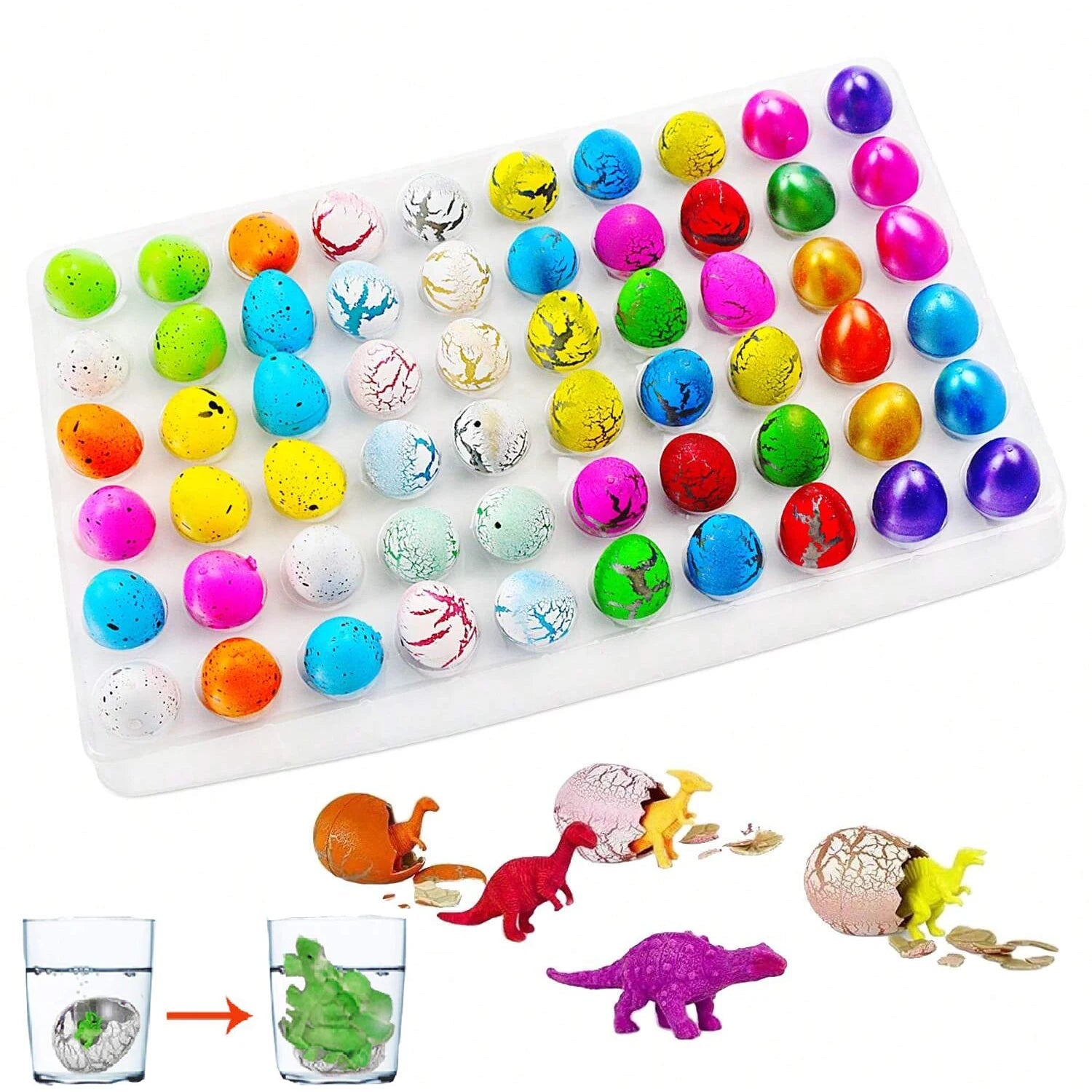 12PCS Dinosaur Eggs – Grow in Water Hatching Science Kit - Onlytenbucks.com