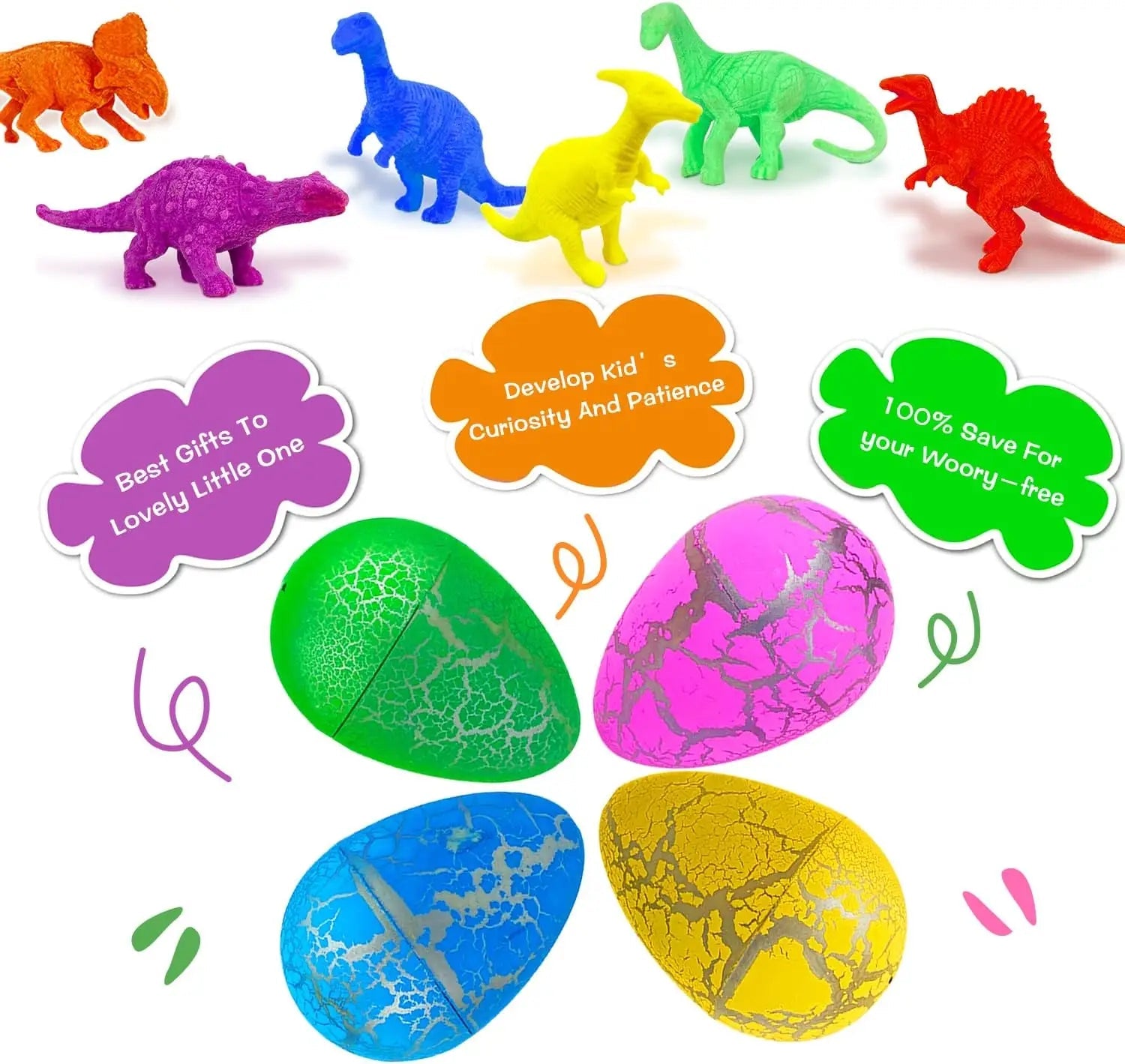 12PCS Dinosaur Eggs – Grow in Water Hatching Science Kit - Onlytenbucks.com