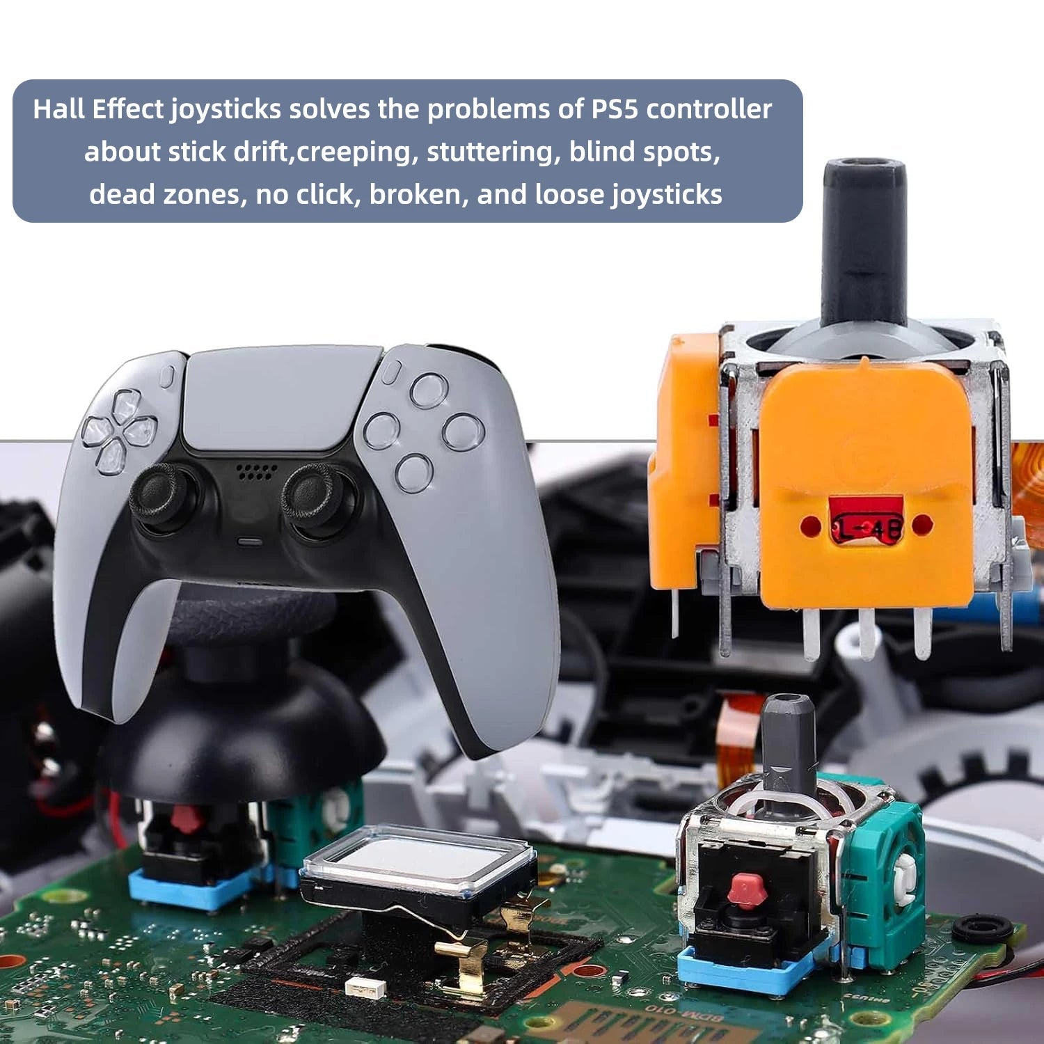2 PCS Replacement Hall Effect Joysticks – 3D Analog - Onlytenbucks.com