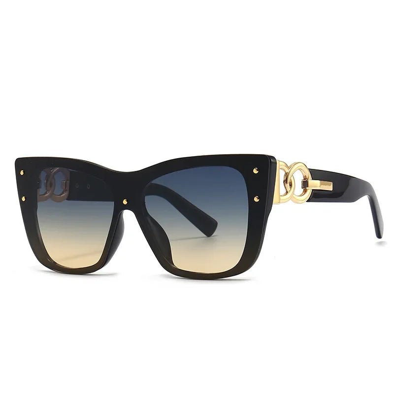 2025 New Fashion Big Frame Cat Eye Sunglasses For Ladies Street Shot Fashionable Sunglasses for Women - Onlytenbucks.com