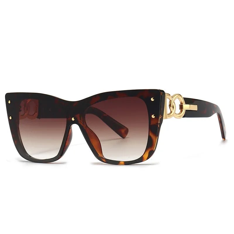 2025 New Fashion Big Frame Cat Eye Sunglasses For Ladies Street Shot Fashionable Sunglasses for Women - Onlytenbucks.com