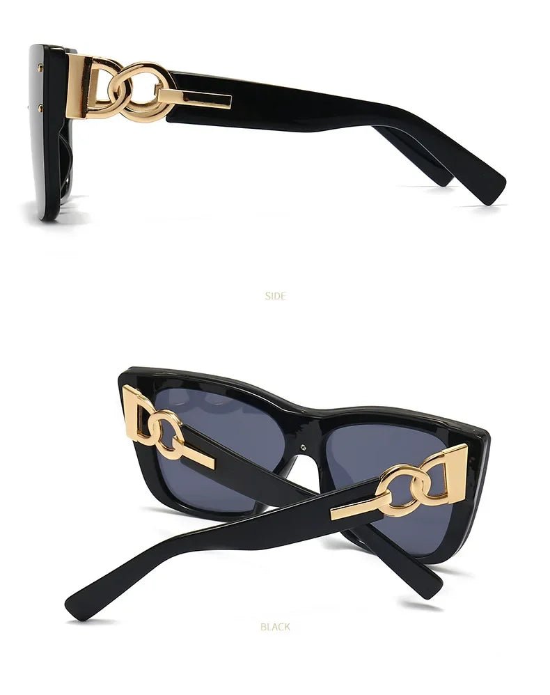 2025 New Fashion Big Frame Cat Eye Sunglasses For Ladies Street Shot Fashionable Sunglasses for Women - Onlytenbucks.com