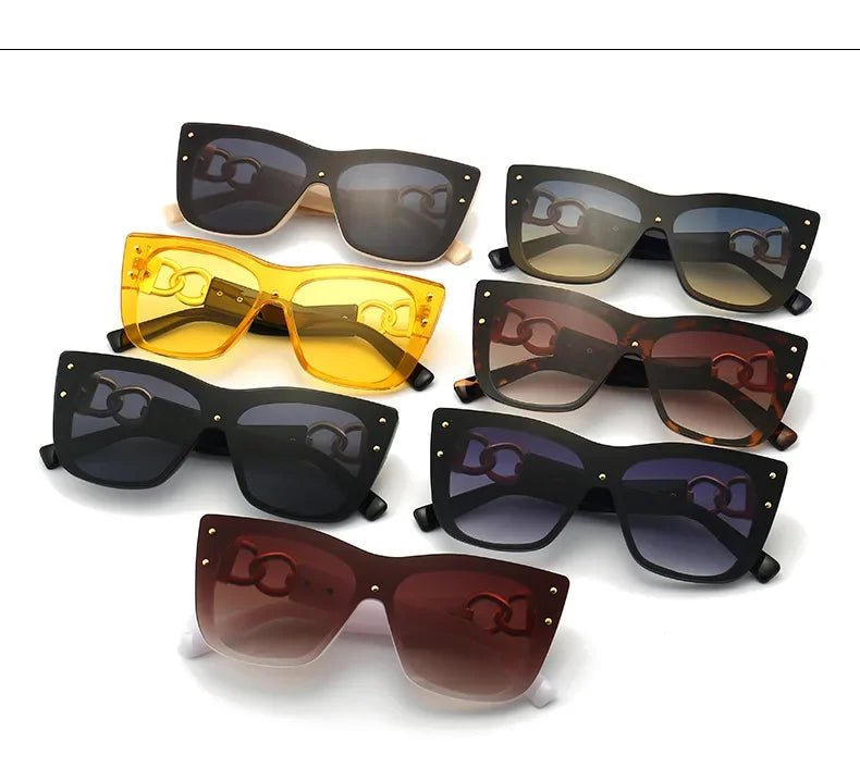 2025 New Fashion Big Frame Cat Eye Sunglasses For Ladies Street Shot Fashionable Sunglasses for Women - Onlytenbucks.com