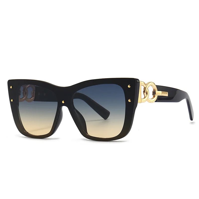 2025 New Fashion Big Frame Cat Eye Sunglasses For Ladies Street Shot Fashionable Sunglasses for Women - Onlytenbucks.com