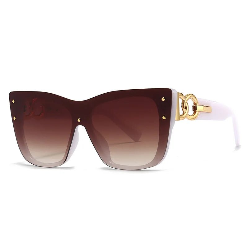 2025 New Fashion Big Frame Cat Eye Sunglasses For Ladies Street Shot Fashionable Sunglasses for Women - Onlytenbucks.com